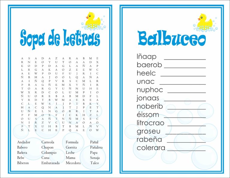 Juegos Para Baby Shower Bebeazul Top