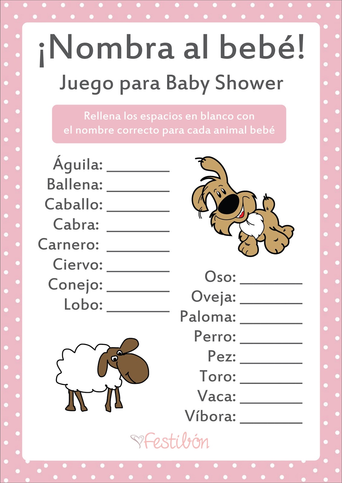 Juegos Para Baby Shower Niña Flossyidea