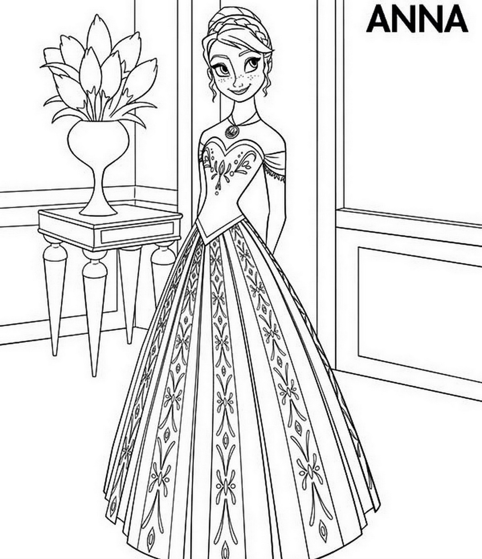 Las princesas de Frozen para colorear | Bebeazul.top